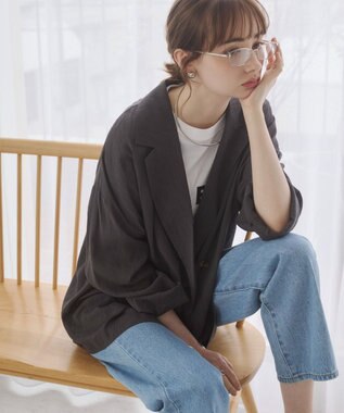 WEGO 【ANGIE VINTAGE】シアージャケット ダークグレー