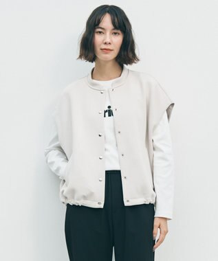 UNFILO BEAUTY FORM JERSEY スリーブレス ブルゾン