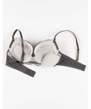 AMPHI ブラジャー ショーツセット まる胸メイク 推し活・推し事応援 Aカップあり 【ブラショーツセット】 上下セット ブラ BBJ201 アンフィ／ワコール ダークカーキ