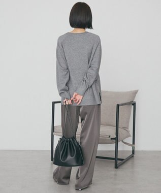 AMERICAN HOLIC バイパチカフタンラグランニットプルオーバー Light Gray Mixture