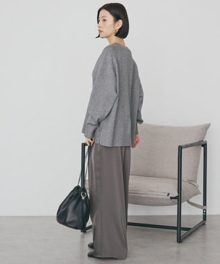 AMERICAN HOLIC バイパチカフタンラグランニットプルオーバー Light Gray Mixture