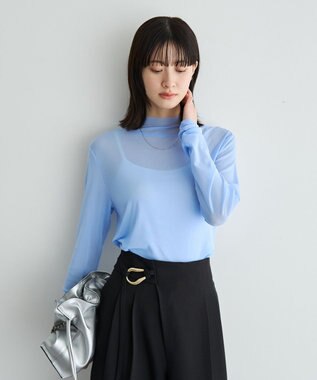 YECCA VECCA ハイネックシアートップス