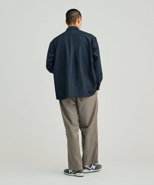 J.PRESS YORK STREET 【UNISEX】2WAY 羽織シャツ ネイビー系