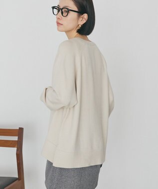 AMERICAN HOLIC バイパチカフタンラグランニットプルオーバー Ecru