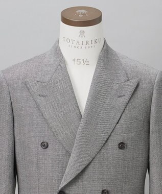 GOTAIRIKU 【DORMEUIL/ドーメル】ドーメル・ロイヤルトゥエルブ ダブルスーツ ライトグレー系8