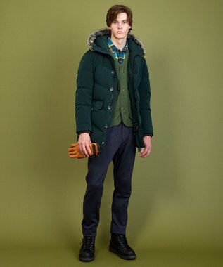 JOSEPH ABBOUD MOUNTAIN 【軽量・テ―ム・ヤルビーコラボ】プリント ワックスクロス ベスト カーキ系