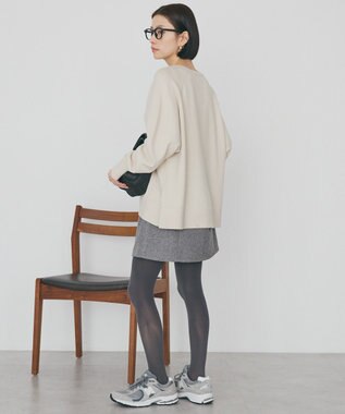 AMERICAN HOLIC バイパチカフタンラグランニットプルオーバー Ecru