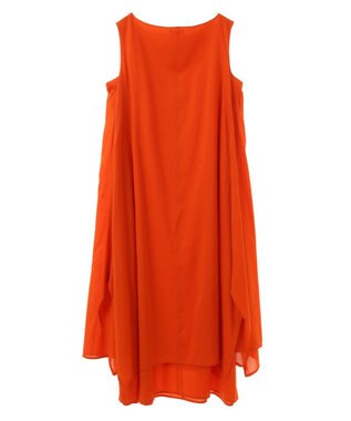 CRAFT STANDARD BOUTIQUE インド綿混フレアワンピース Orange