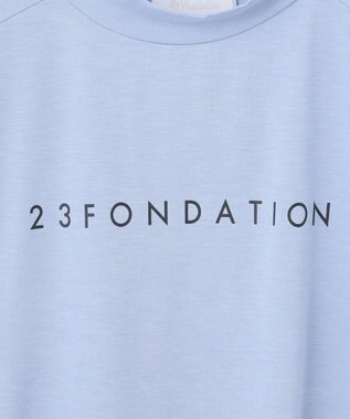 23区GOLF 【23Fondation/WOMEN】フレンチスリーブ ロゴトップス サックスブルー系