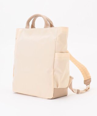 LA BAGAGERIE ツイルナイロン×エナメル リュックサック