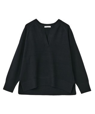 AMERICAN HOLIC バイパチカフタンラグランニットプルオーバー Navy