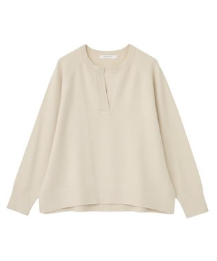 AMERICAN HOLIC バイパチカフタンラグランニットプルオーバー Ecru