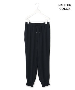 ICB 【WEB限定カラーあり・洗える】ライトダブルクロス ジョガーパンツ ネイビー系［WEB限定］