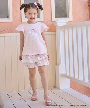 ANY KIDS 【サンリオキャラクターズ×any FAM】バックシャンTシャツ ピンク×マイメロディ