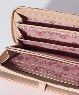 CLATHAS ブラン ラウンドファスナー長財布 ピンク