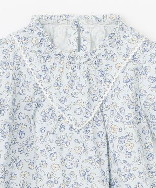 組曲 KIDS 【110-140㎝】サクラララ・ブラウス サックスブルー系5