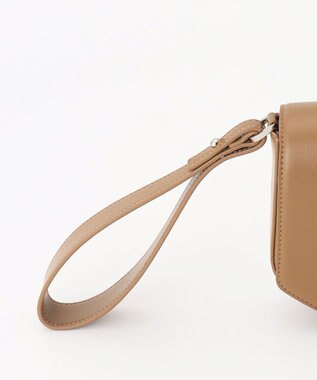 ICB 2WAYクラッチバッグ キャメル系