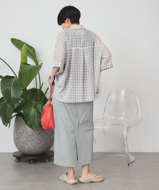 AMERICAN HOLIC 【マルチ機能】フロントボタンスカート Grayish Khaki