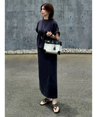 Green Parks 裾ドロストポンチプルオーバー Charcoal Gray