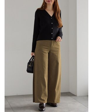 Te chichi サイドタックデザインパンツ《2025Autumn catalog vol.2 item》 キャメル