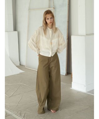 Te chichi サイドタックデザインパンツ《2025Autumn catalog vol.2 item》 キャメル