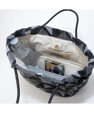 UNBILLION cachecache 加工デニムトートバッグ ブラック