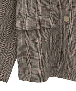 AMERICAN HOLIC イージーケアWテーラードジャケット Check