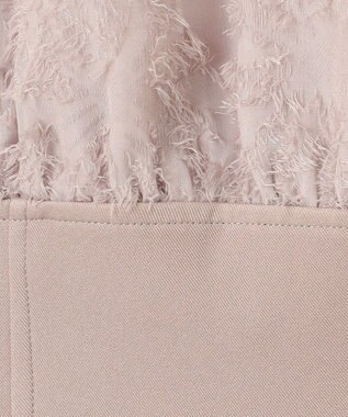 Feroux 【尾﨑真衣さんコラボ商品】コルセットデザイン 綺麗シルエットワンピース ピンクベージュ系