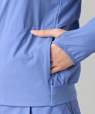 Chacott ランナーズハーフジップジャケット ヒヤシンス