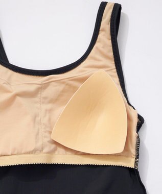 OP／FILA 【FILA】ボーダーUVウェア付水着４点 ピンク