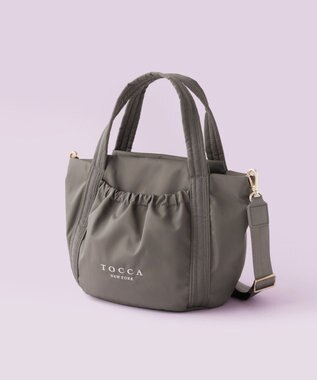 TOCCA 【WEB＆一部店舗限定】【撥水・サスティナブル素材】SOSTA MINIBAG ミニバッグ グレージュ系