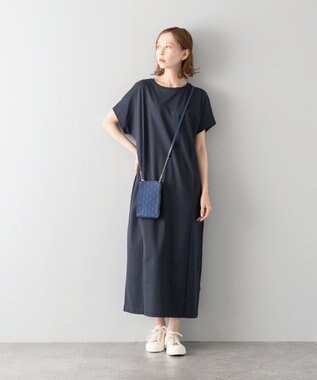 MIYABIYA La quoh with kirakaracho 南蛮七宝エンボスレザー モバイルケース 瑠璃紺(ネイビー)