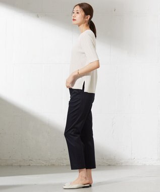J.PRESS LADIES L 【洗える・抗菌防臭】VISCOSE STRETCH サマー ニット アイボリー系