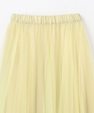 NAVE 【Nave・洗える】チュールフレアースカート イエロー系