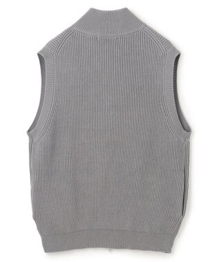 UNFILO MENS スウェットライク ジップベスト [24年秋冬商品] ライトグレー