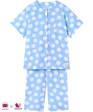 ワコール／睡眠科学 パジャマ 【SOU・SOU（R）】 綿100%(本体) 高島ちぢみ（R） 5分袖 半袖 7分丈 レディース YDT123 睡眠科学／ワコール