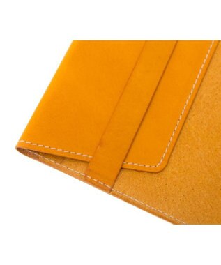 genten カットワーク ブックカバー イエロー