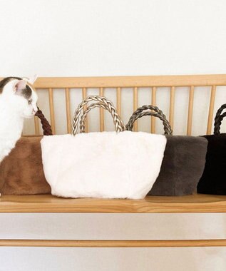 ROOTOTE 1262【エコファートート】LT.デリ.ファーバスケット-A 04：オフホワイト