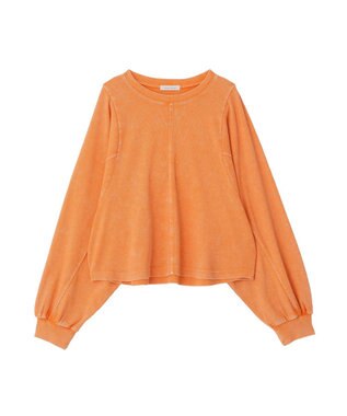 Green Parks ウ゛ィンテージ加工ドルマンカットプルオーバー Orange