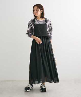 Green Parks ボーダープルオーバー Gray