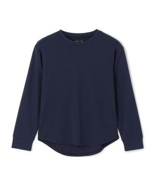 UNFILO 【110-150cm】選べるアソート ロゴロンT(UNISEX) [刺繡ロゴ]ネイビー