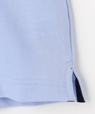 J.PRESS KIDS 【100-130cm】ダブルライン カラー 半袖ポロシャツ ライトブルー