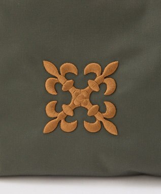 russet 【モノグラム刺繍】コーデュラナイロントートバッグ（CE-1776） Gray