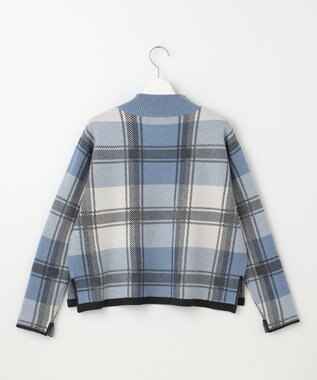J.PRESS LADIES 【洗える】WOOLY STRETCH PLAID ニット ブルーチェック系