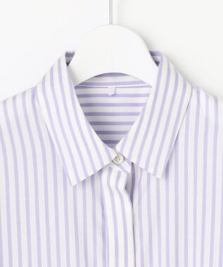 自由区 L 【SHIHOさん着用】SOMELOSドルマンスリーブ ブラウス モーヴストライプ