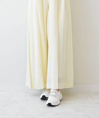 Bridget Birkin 【Bridget Birkin】ビジューバックルニットスニーカー ホワイト