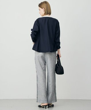 ICB 【WEB限定カラーあり】 リヨセルナイロンワッシャー Vネックブルゾン ネイビー