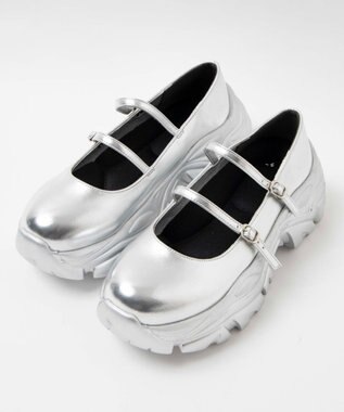 WEGO 2WAYベルトシューズ シルバー