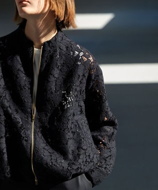 23区 S 【エステータ/Precious掲載】ヴィンテージコードレース ブルゾン ブラック系