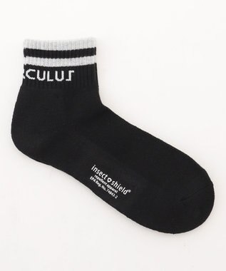 PW CIRCULUS 【虫よけ加工】【MEN】ラインソックス ショート丈  ゴルフ